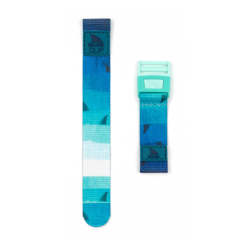Two parts of the Freestyle STRAP KIT - CLIP - OMBRE FIN TEAL watch band are displayed on a white background.