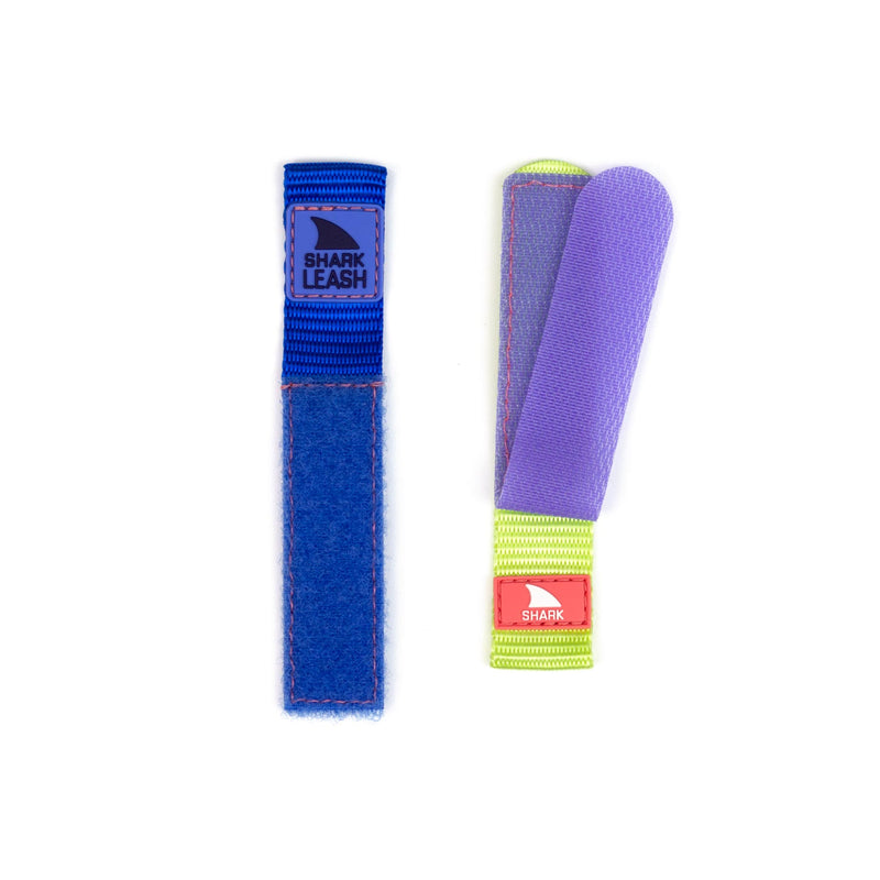 Two Freestyle STRAP KIT - LEASH - BLUEBERRY LIME straps, one fastened and one unfastened, displayed on a white background.